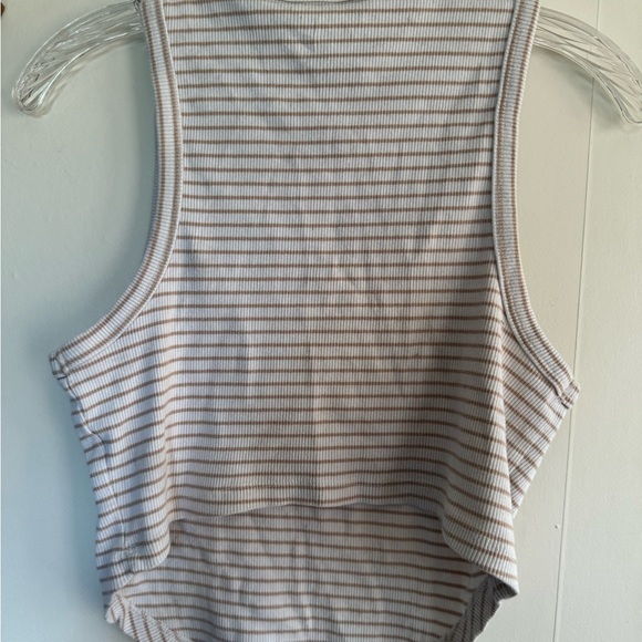 Aerie Striped Sleeveless tank Top large - Picture 3 of 4